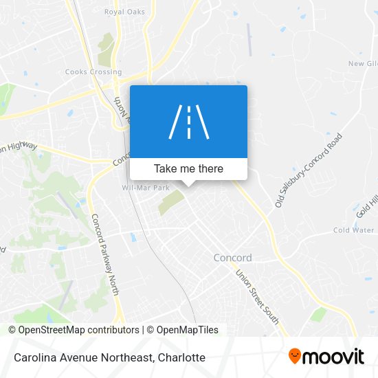 Carolina Avenue Northeast map