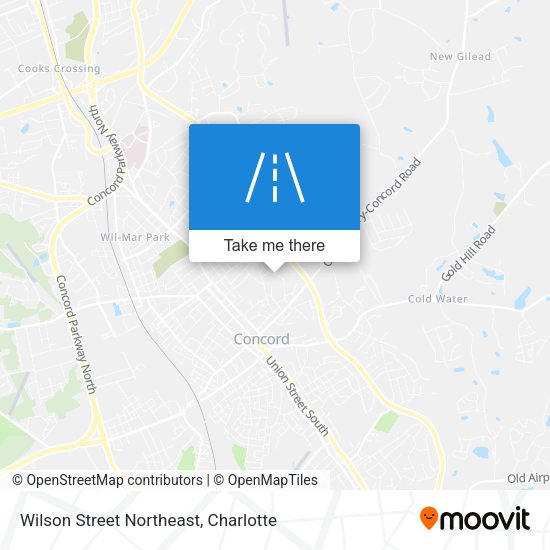 Wilson Street Northeast map