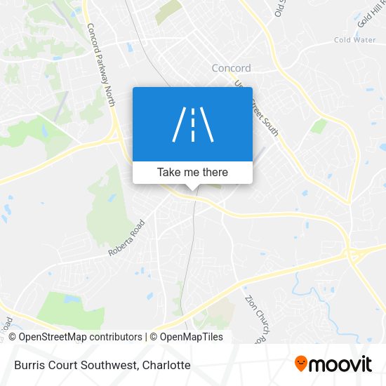 Burris Court Southwest map