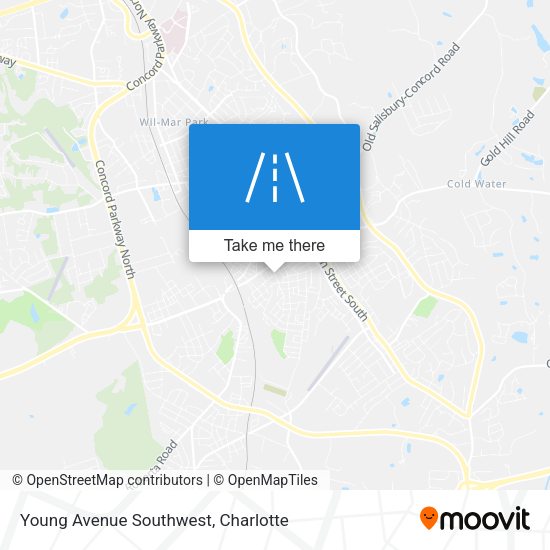 Young Avenue Southwest map
