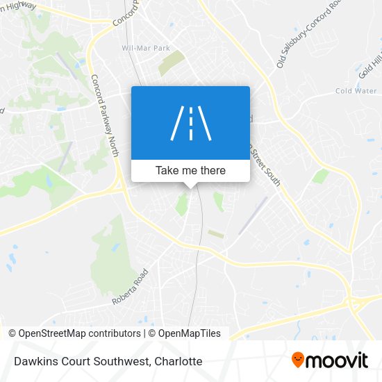 Dawkins Court Southwest map