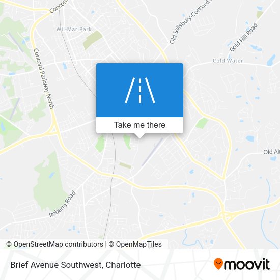 Mapa de Brief Avenue Southwest