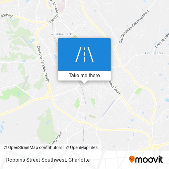 Robbins Street Southwest map