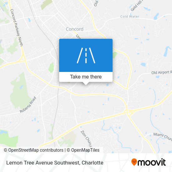 Mapa de Lemon Tree Avenue Southwest