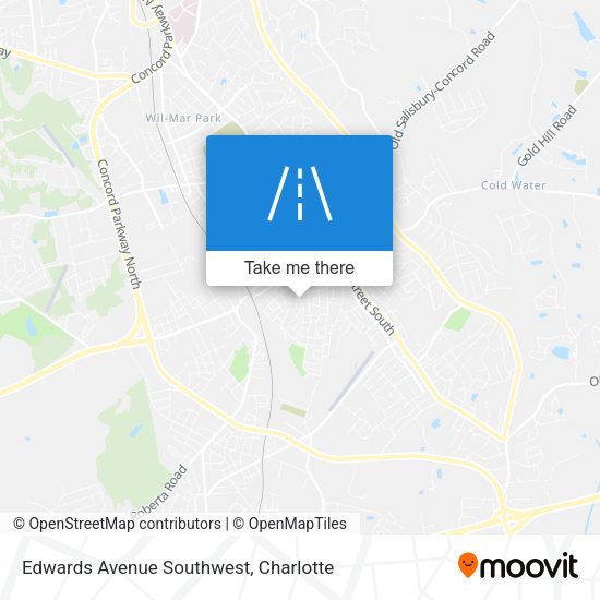 Edwards Avenue Southwest map