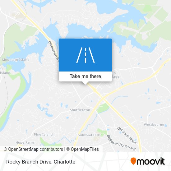Rocky Branch Drive map