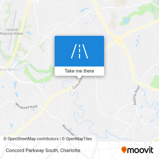 Concord Parkway South map