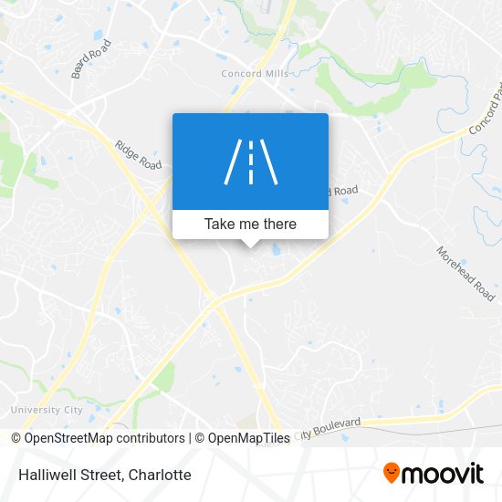 Halliwell Street map