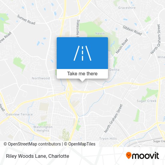 Riley Woods Lane map