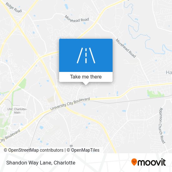 Shandon Way Lane map