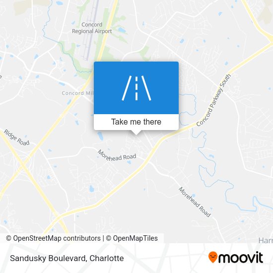 Sandusky Boulevard map