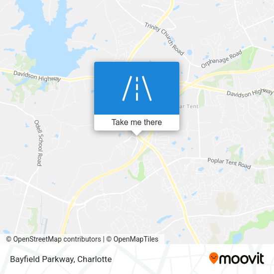 Bayfield Parkway map