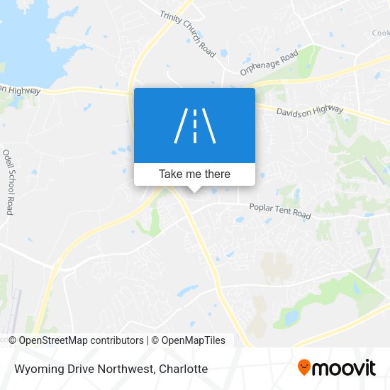 Wyoming Drive Northwest map