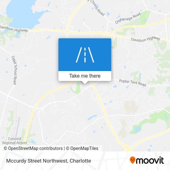 Mccurdy Street Northwest map