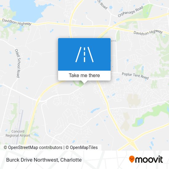 Mapa de Burck Drive Northwest