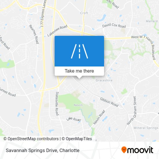 Savannah Springs Drive map