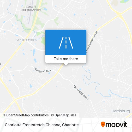 Mapa de Charlotte Frontstretch Chicane