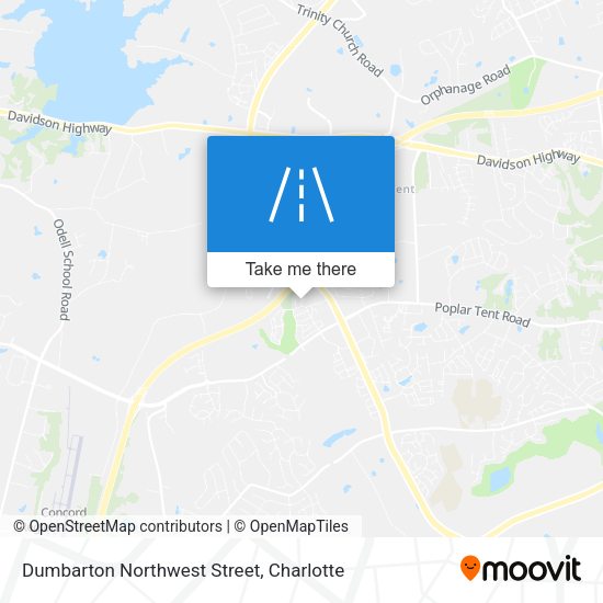 Mapa de Dumbarton Northwest Street