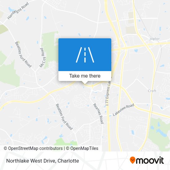 Northlake West Drive map