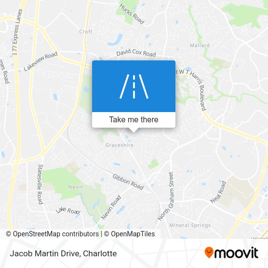 Mapa de Jacob Martin Drive