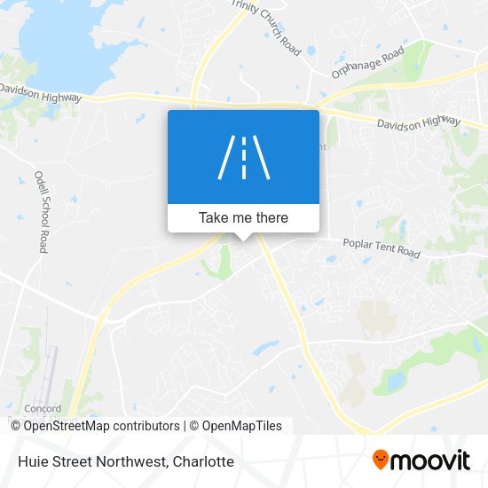 Huie Street Northwest map
