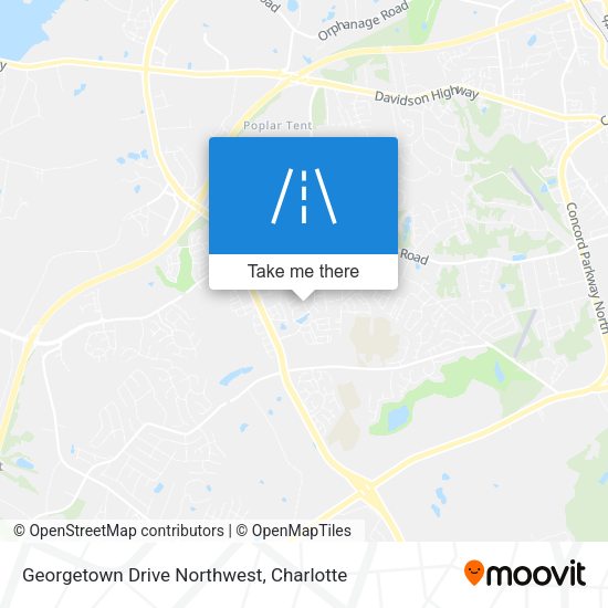 Georgetown Drive Northwest map