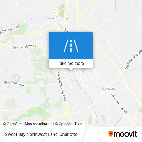Sweet Bay Northwest Lane map