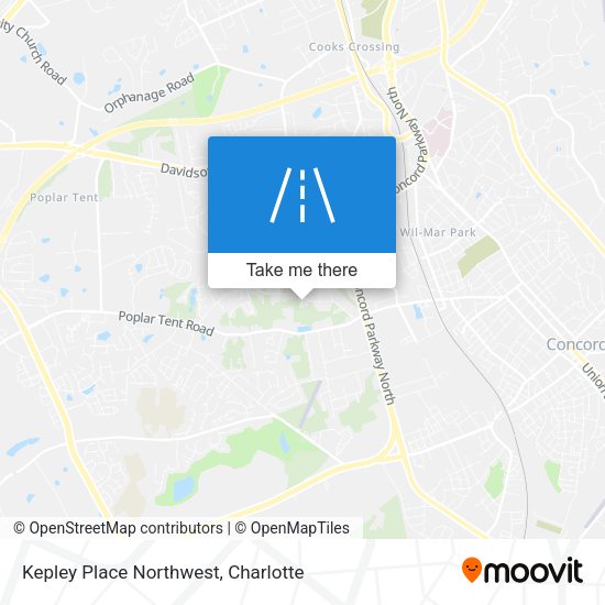 Mapa de Kepley Place Northwest