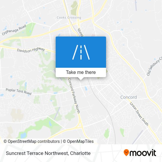 Mapa de Suncrest Terrace Northwest