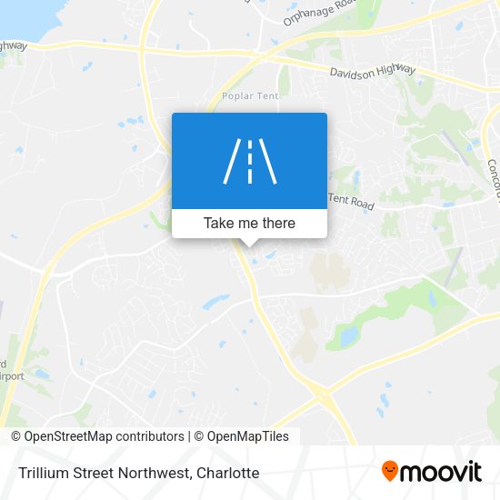 Mapa de Trillium Street Northwest