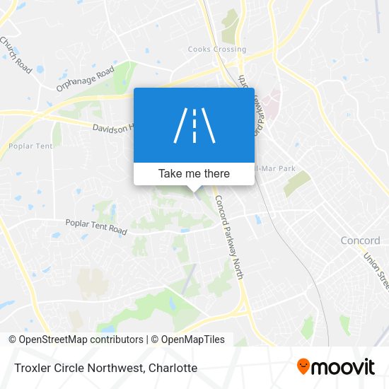 Troxler Circle Northwest map