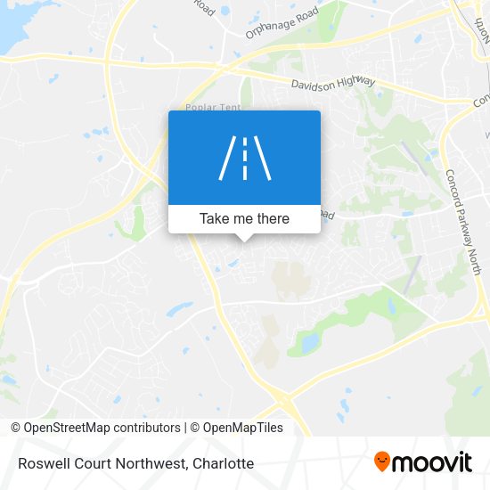 Mapa de Roswell Court Northwest