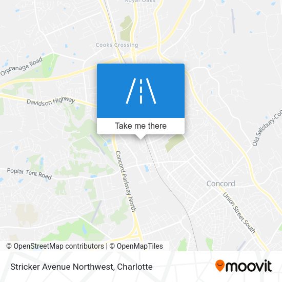 Mapa de Stricker Avenue Northwest