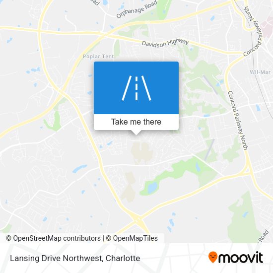 Mapa de Lansing Drive Northwest