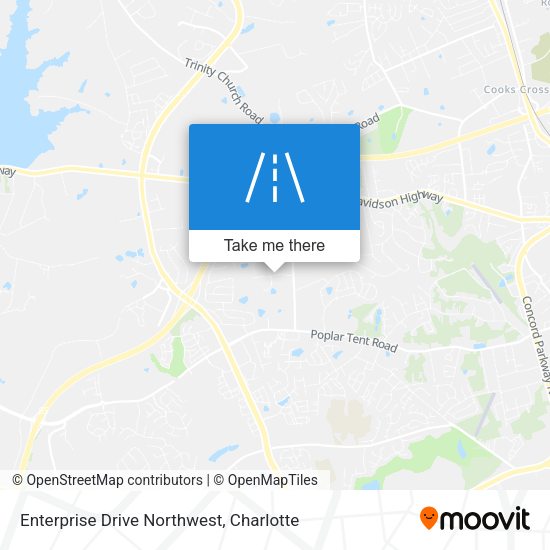 Enterprise Drive Northwest map