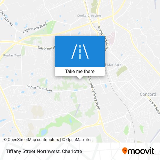 Mapa de Tiffany Street Northwest