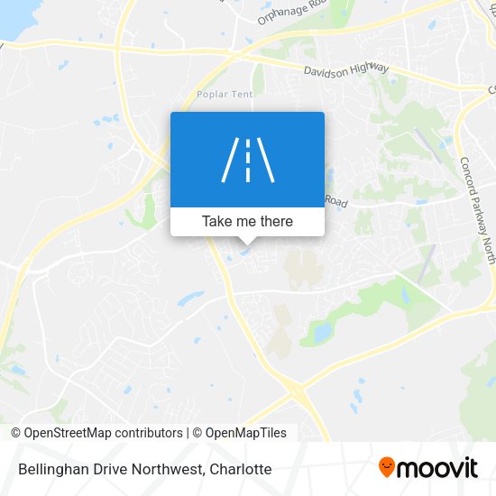 Mapa de Bellinghan Drive Northwest
