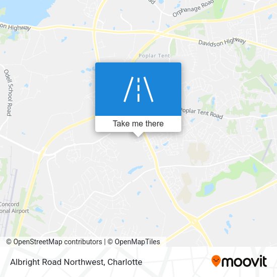 Albright Road Northwest map