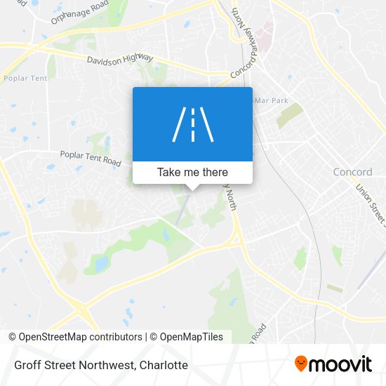 Groff Street Northwest map
