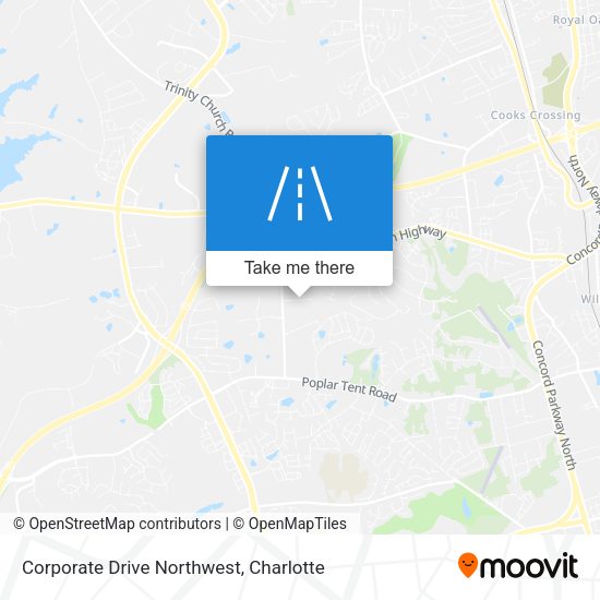 Corporate Drive Northwest map