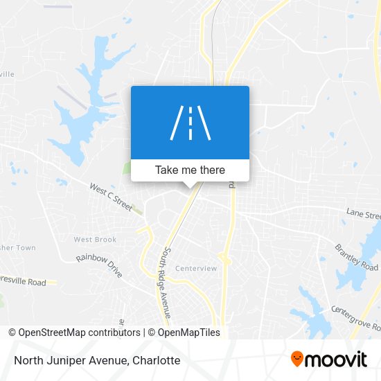 North Juniper Avenue map