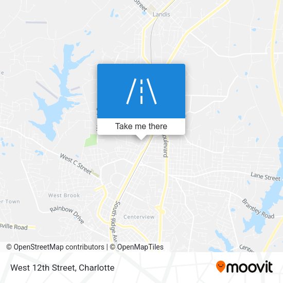 West 12th Street map