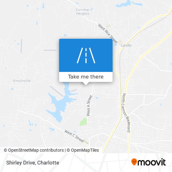 Shirley Drive map