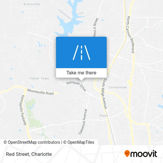 Red Street map