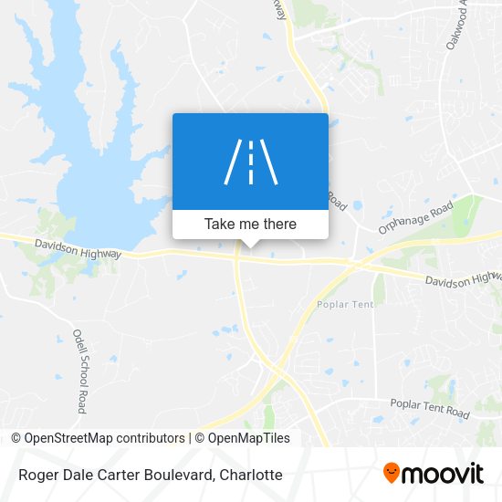 Roger Dale Carter Boulevard map