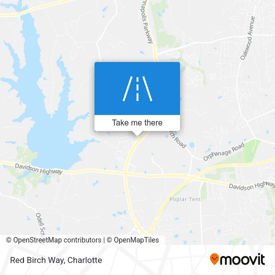 Red Birch Way map