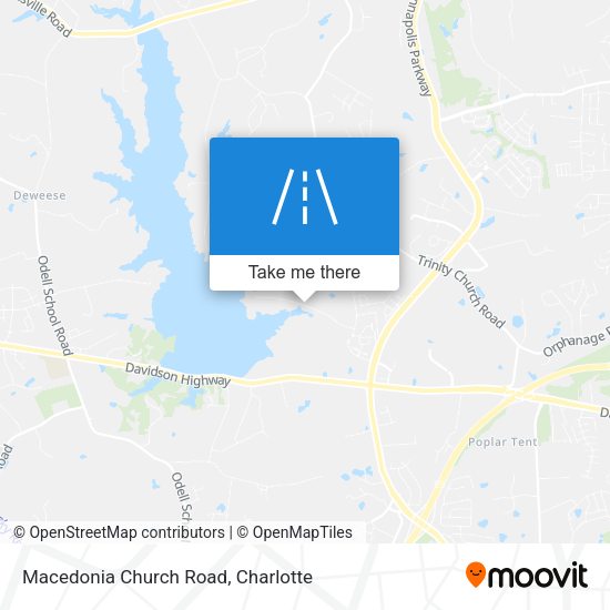 Macedonia Church Road map