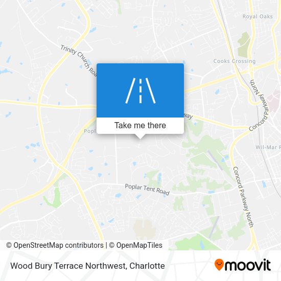 Mapa de Wood Bury Terrace Northwest