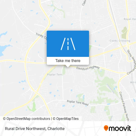 Rural Drive Northwest map