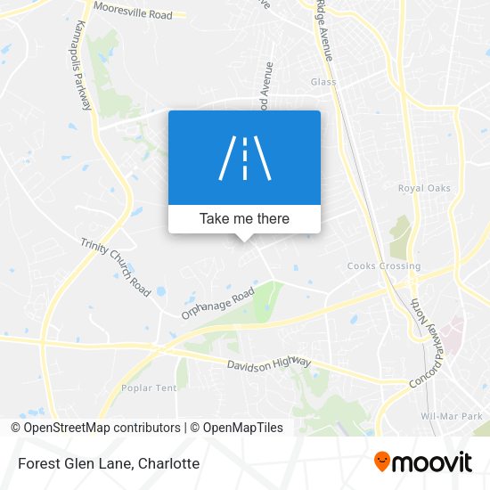 Forest Glen Lane map